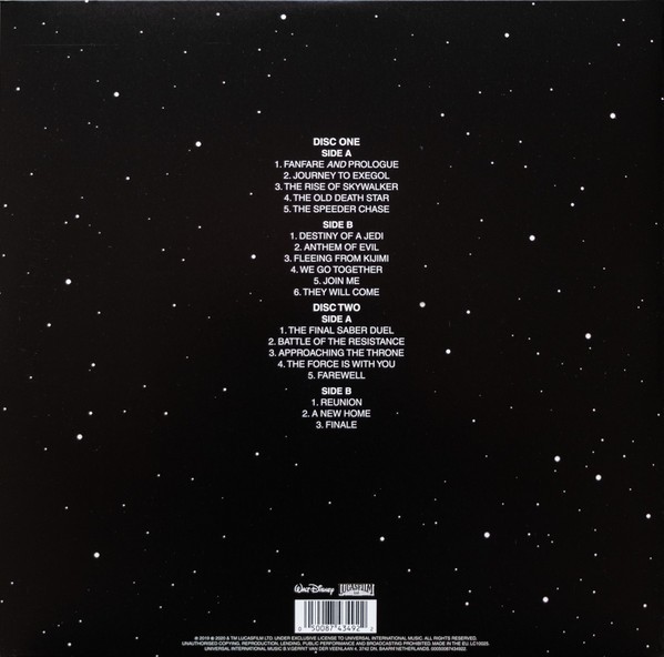 JOHN WILLIAMS - STAR WARS - EPISODE IX - THE RISE OF SKYWALKER - SOUNDTRACK - Imagen 3
