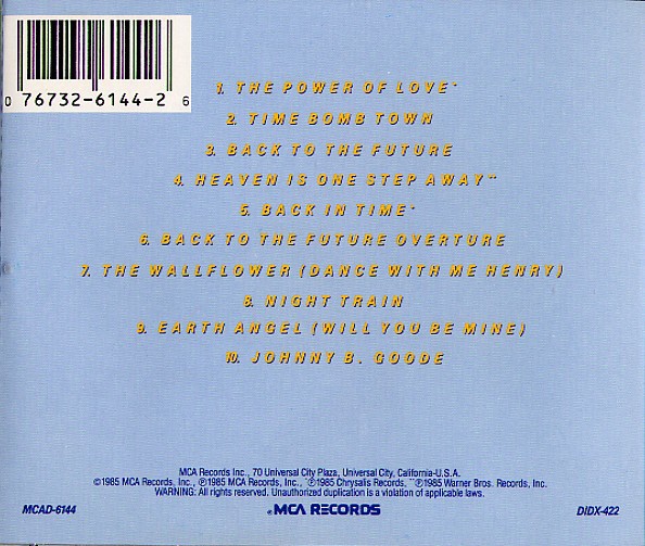 BACK TO THE FUTURE - SOUNDTRACK - Imagen 2