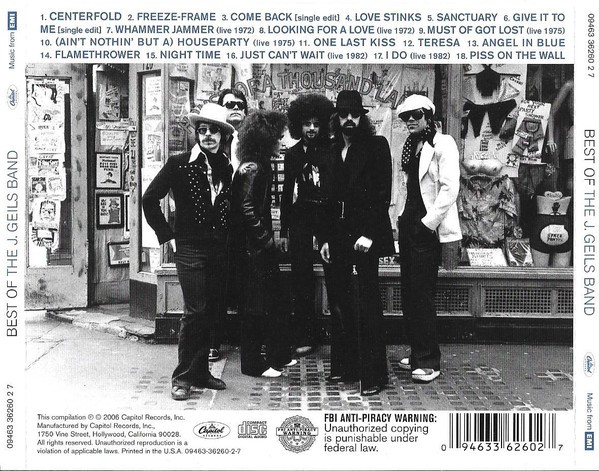 THE J GEILS BAND - BEST OF THE J GEILS BAND - Imagen 2