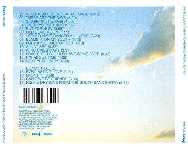 JAMIE CULLUM - TWENTY SOMETHING - Imagen 2