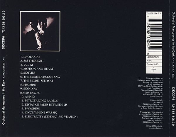 OMD ORCHESTRAL MANOEUVRES IN THE DARK - ORGANISATION - Imagen 2