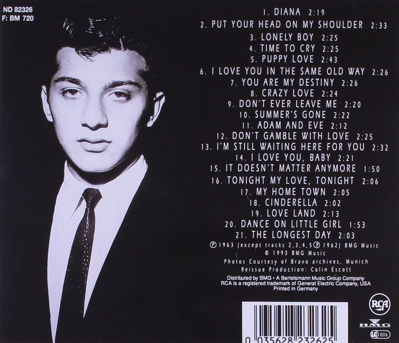 PAUL ANKA - 21 GOLDEN HITS - Imagen 2