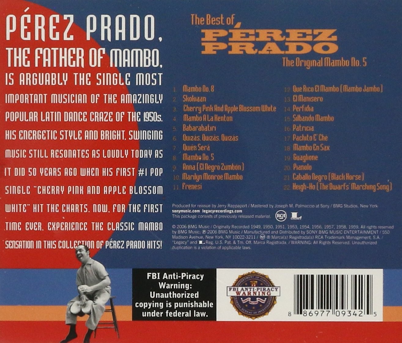 PEREZ PRADO - THE BEST OF PEREZ PRADO - THE ORIGINAL MAMBO 5 - Imagen 2