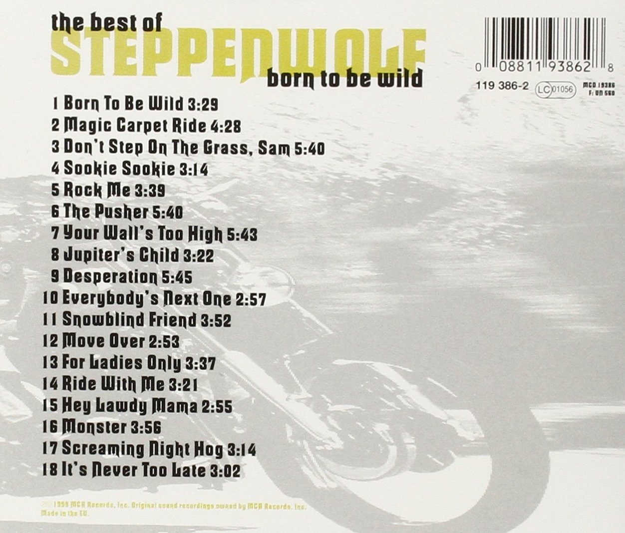 STEPPENWOLF - BORN TO BE WILD - THE BEST OF STEPPENWOLF - Imagen 2