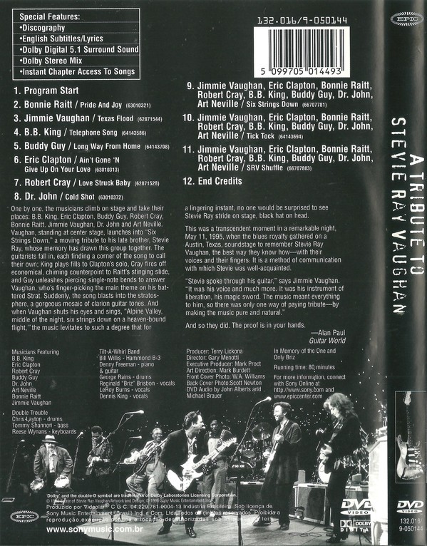 A TRIBUTE TO STEVIE RAY VAUGHAN - VARIOS ARTISTAS - Imagen 2