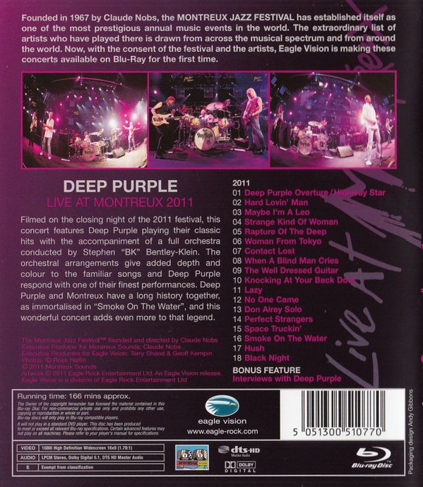DEEP PURPLE - LIVE MONTREUX 2011 - Imagen 2