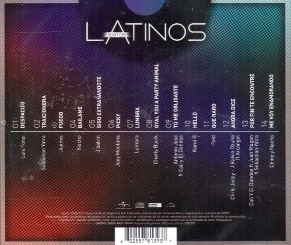 EXITOS LATINOS - VARIOS ARTISTAS - Imagen 2