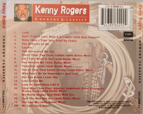 KENNY ROGERS - COUNTRY CLASSICS - Imagen 2