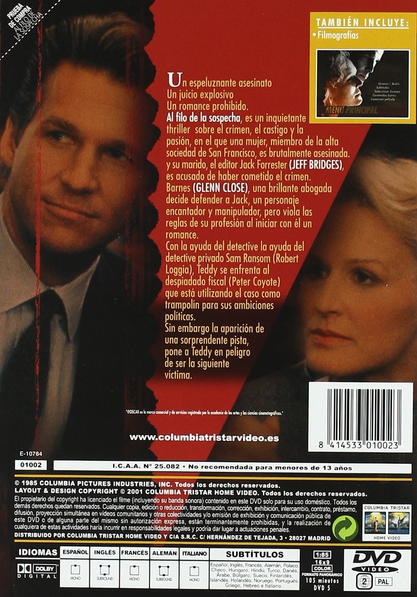 AL FILO DE LA SOSPECHA - Imagen 2