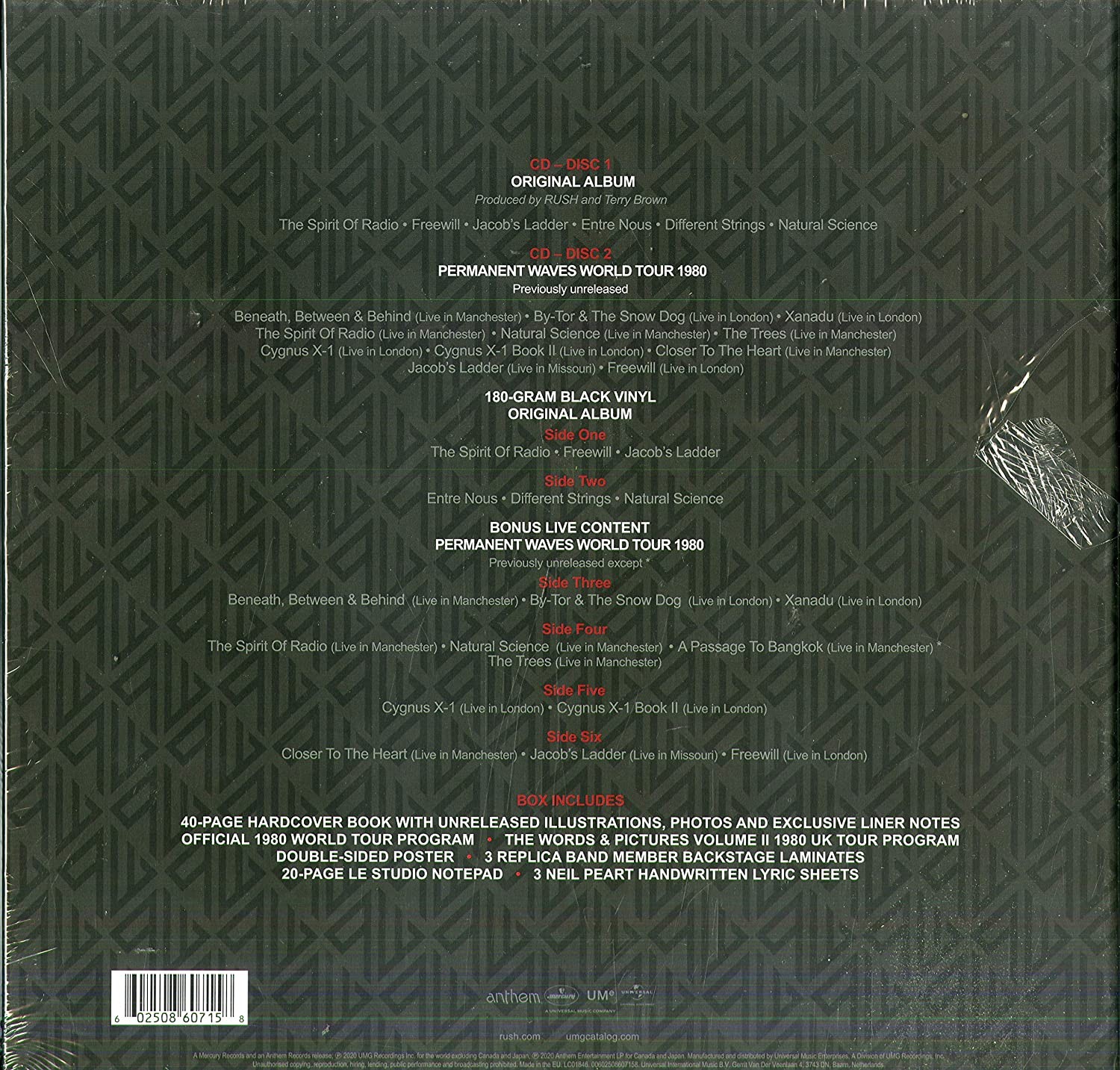 RUSH - PERMANENT WAVES DELUXE - Imagen 3