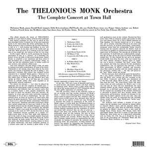 THE THELONIOUS MONK ORCHESTRA - AT TOWN HALL - Imagen 2