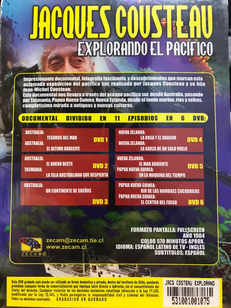 JACQUES COUSTEAU EXPLORANDO EL PACIFICO - Imagen 2