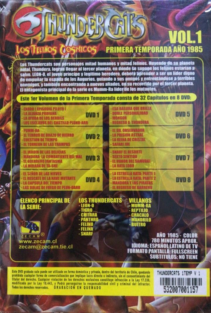 THUNDERCATS - TEMPORADA 1 - VOL 1 - Imagen 2