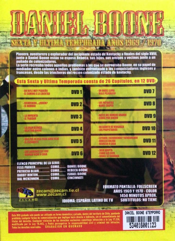 DANIEL BOONE - 6 TEMPORADA - Imagen 2