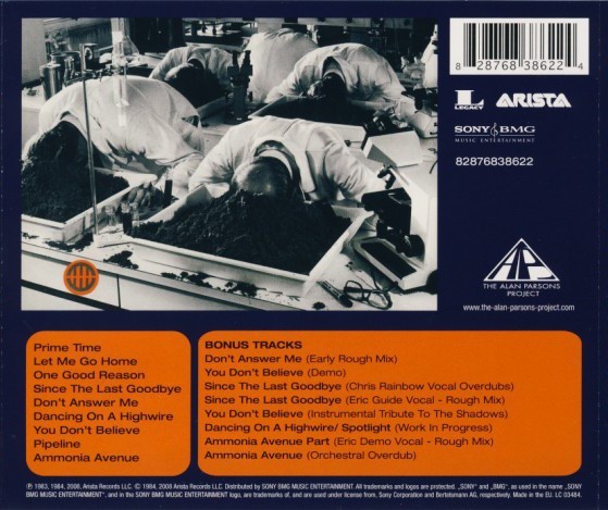 ALAN PARSONS - AMMONIA AVENUE - Imagen 2