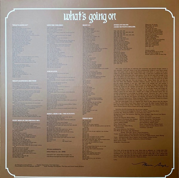 MARVIN GAYE - WHATS GOING ON - Imagen 3