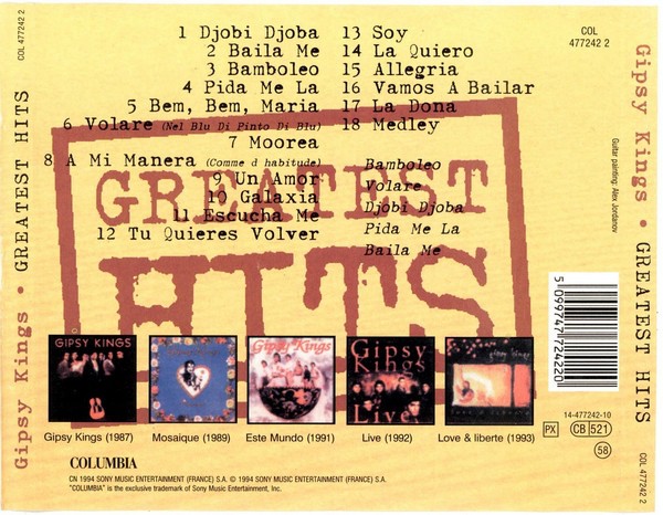GIPSY KINGS - GREATEST HITS - Imagen 2