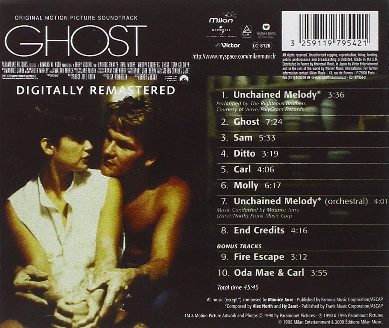 MAURICE JARRE - GHOST - SOUNDTRACK - Imagen 2