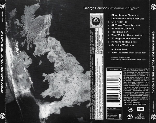 GEORGE HARRISON - SOMEWHERE IN ENGLAND - Imagen 2