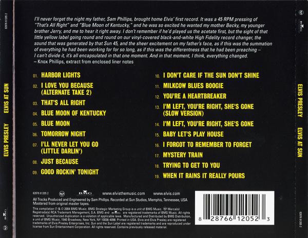 ELVIS PRESLEY - ELVIS AT SUN - Imagen 2