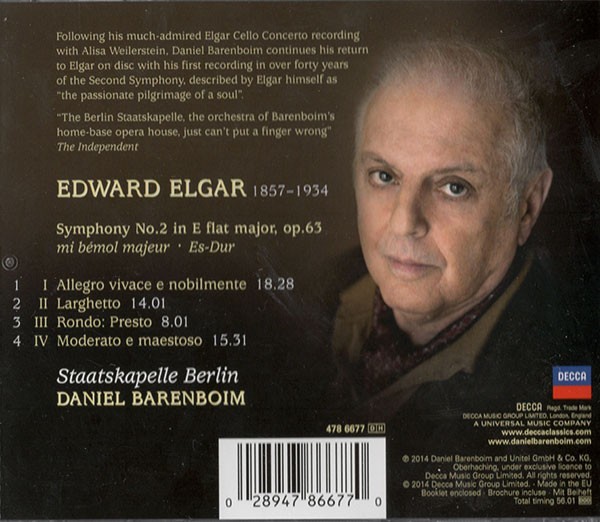 EDWARD ELGAR - SYMPHONY N° 2 - Imagen 2