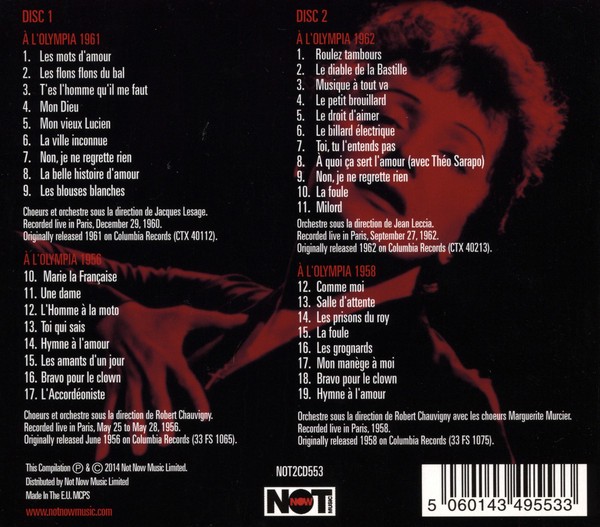 EDITH PIAF - AT THE PARIS OLYMPIA - Imagen 2