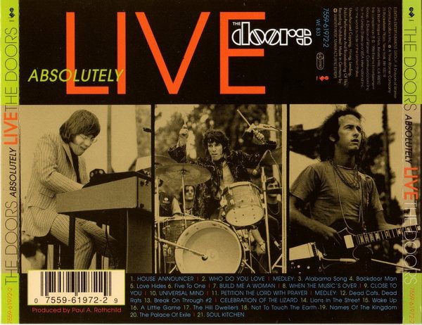 THE DOORS - ABSOLUTELY LIVE - Imagen 2