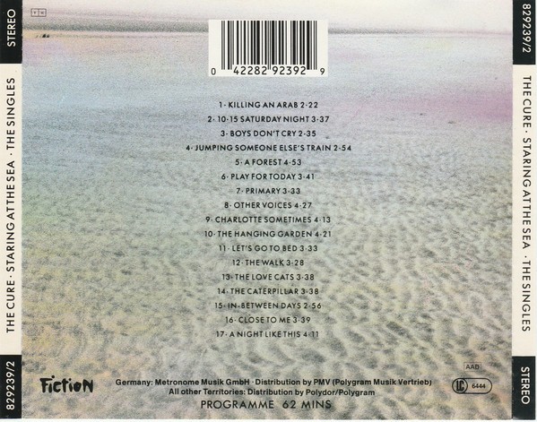 THE CURE - STARING AT THE SEA - THE SINGLES - Imagen 2