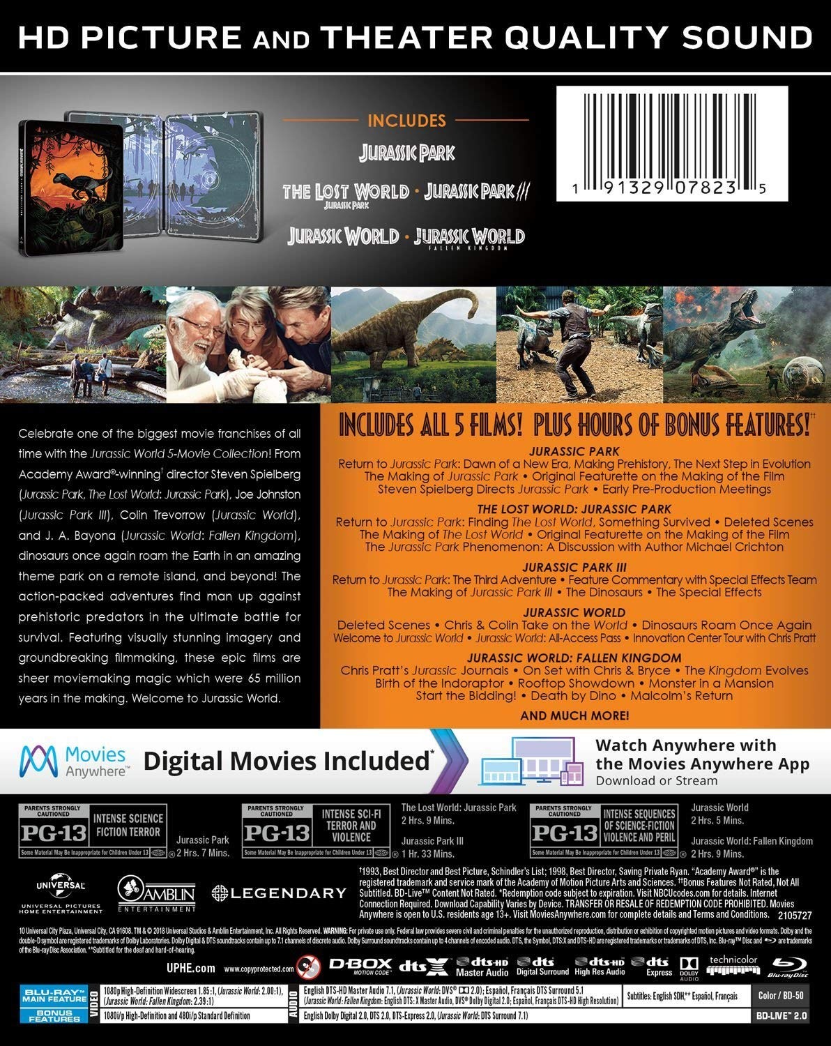 JURASSIC WORLD - 5-MOVIES COLLECTION - Imagen 2