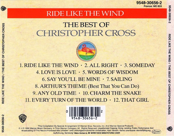 CHRISTOPHER CROSS - RIDE LIKE THE WIND - THE BEST OF CHRISTOPHER CROSS - Imagen 2