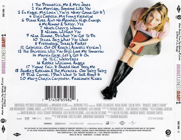 BRIDGET JONES DIARY 2 - SOUNDTRACK - VARIOS ARTITAS - Imagen 2