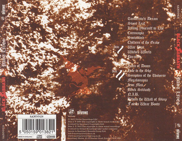 BLACK SABBATH - PAST LIVES - Imagen 2