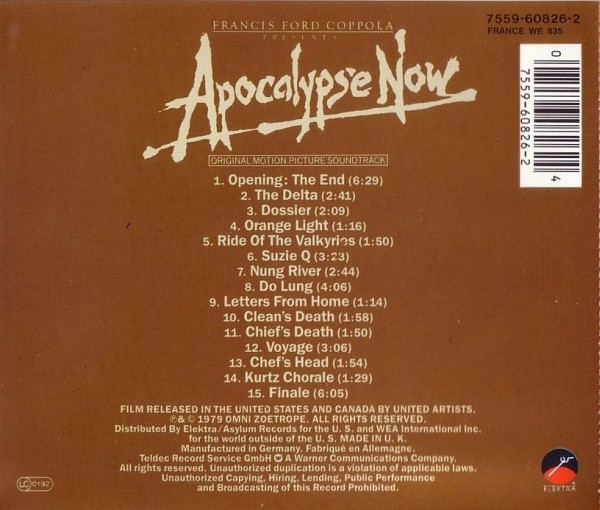 APOCALYPSE NOW - SOUNDTRACK - Imagen 2