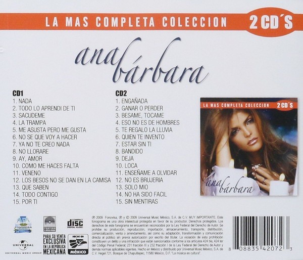ANA BARBARA - LA MAS COMPLETA COLECCION - Imagen 2