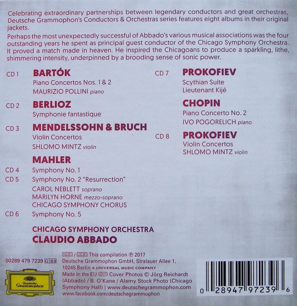 ABBADO / CHICAGO SYMPHONY ORCHESTRA - ABBADO CHICAGO SYMPHONY ORCHESTRA - Imagen 2