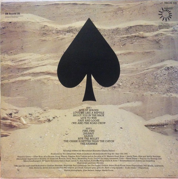 MOTORHEAD - ACE OF SPADES - Imagen 2