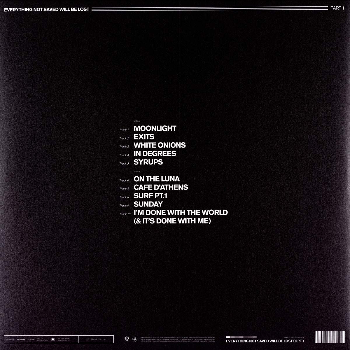 FOALS - EVERYTHING NOT SAVED WILL BE LOST - PART 1 - Imagen 2