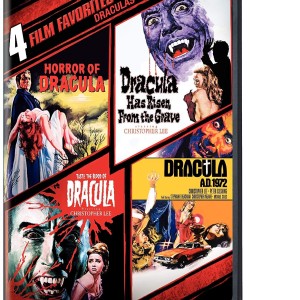 DRACULAS - 4 FILM - HORROR OF DRACULA / DRACULA HAS RISEN FROM THE GRAVE / TASTE THE BLOOD OF DRACULA / DRACULA AD 1972