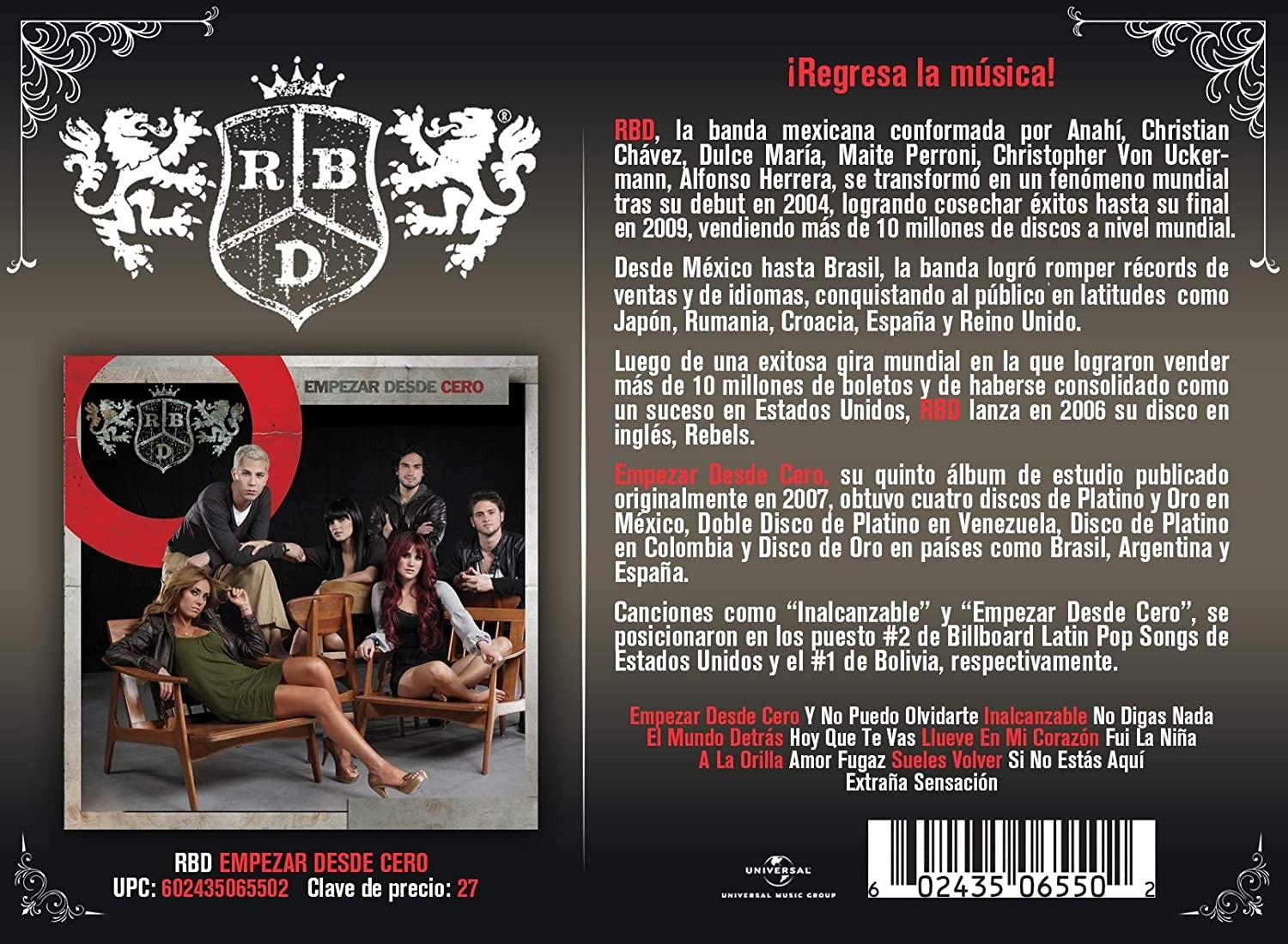 RBD - EMPEZAR DESDE CERO - Imagen 2