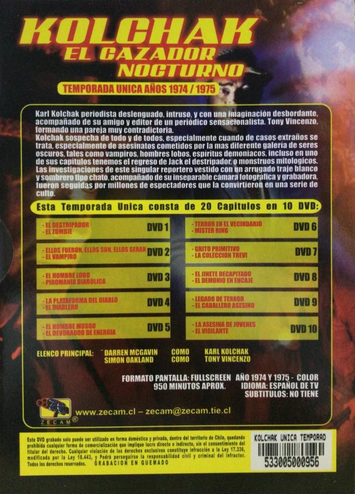 KOLCHAK - EL CAZADOR NOCTURNO - SERIE COMPLETA - Imagen 2