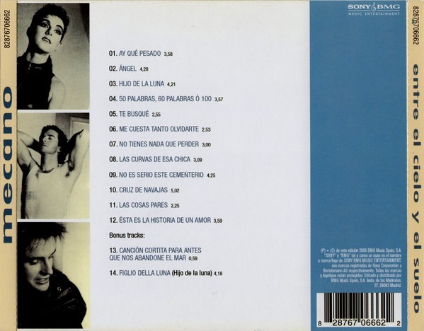 MECANO - ENTRE EL CIELO Y EL SUELO - Imagen 2