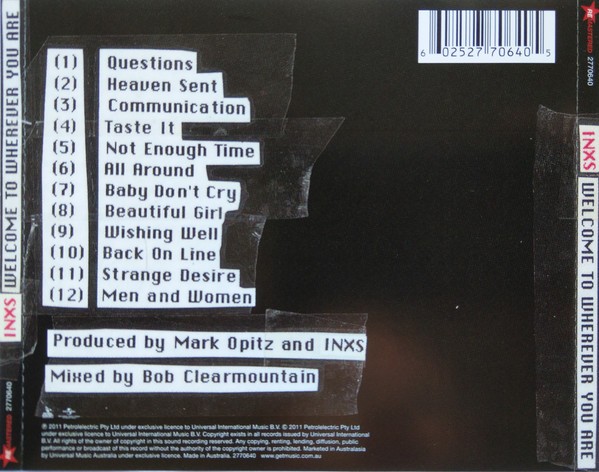 INXS – WELCOME TO WHEREVER YOU ARE - Imagen 2