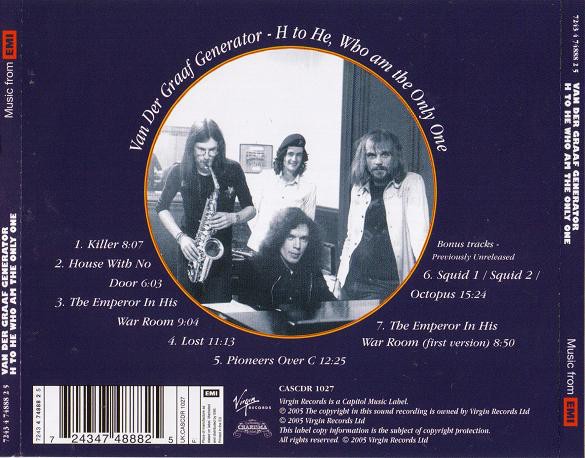 VAN DER GRAAF GENERATOR – H TO HE WHO AM THE ONLY ONE - Imagen 2