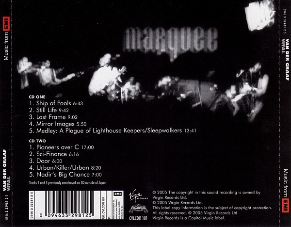 VAN DER GRAAF GENERATOR - VITAL - Imagen 2