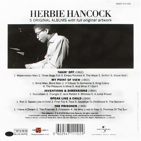 HERBIE HANCOCK - 5 ORIGINAL ALBUMS - Imagen 2