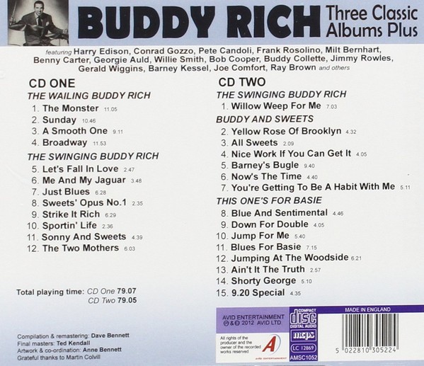BUDDY RICH - THREE CLASSIC ALBUMS PLUS - Imagen 2