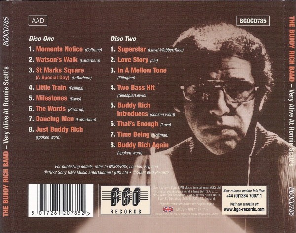 THE BUDDY RICH BAND - VERY ALIVE AT RONNIE SCOTTS - Imagen 2