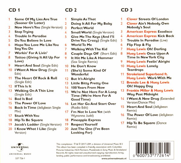 HUEY LEWIS AND THE NEWS - COLLECTED - Imagen 2