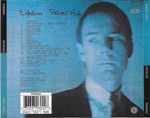ROBERT FRIPP - EXPOSURE - Imagen 2