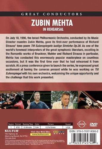 ZUBIN MEHTA - IN REHEARSAL - Imagen 2